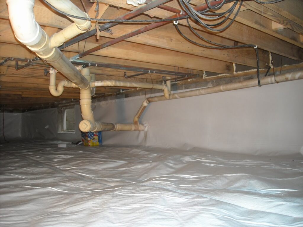 Crawl Space Moisture Removal